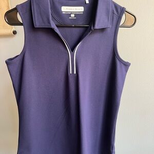 Pebble Beach Women's Navy Blue Golf Shirt